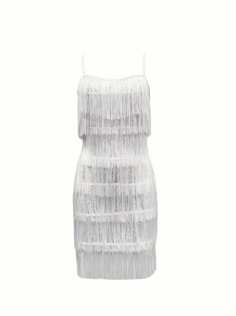 Vestido de Fleco y Lentejuelas