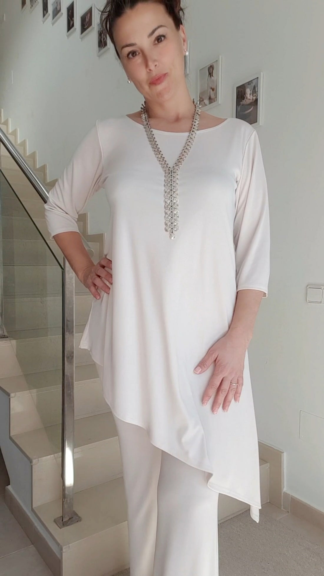 Blusa Asimétrica de punto