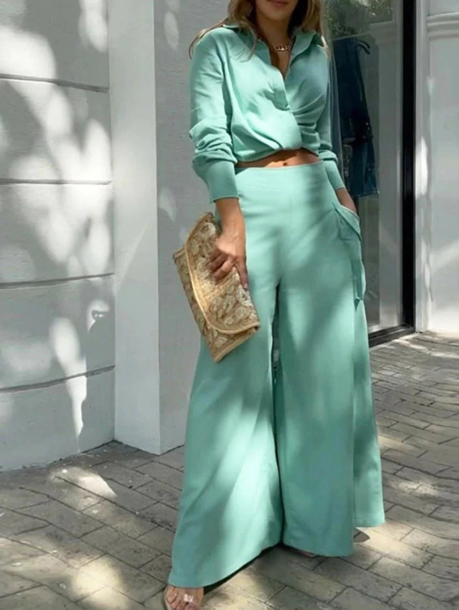 Conjunto Casual Dos Piezas – Color Liso