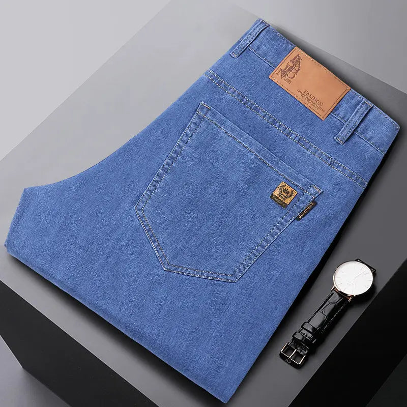 Vaqueros versátiles, informales y sencillos para hombre de talla grande