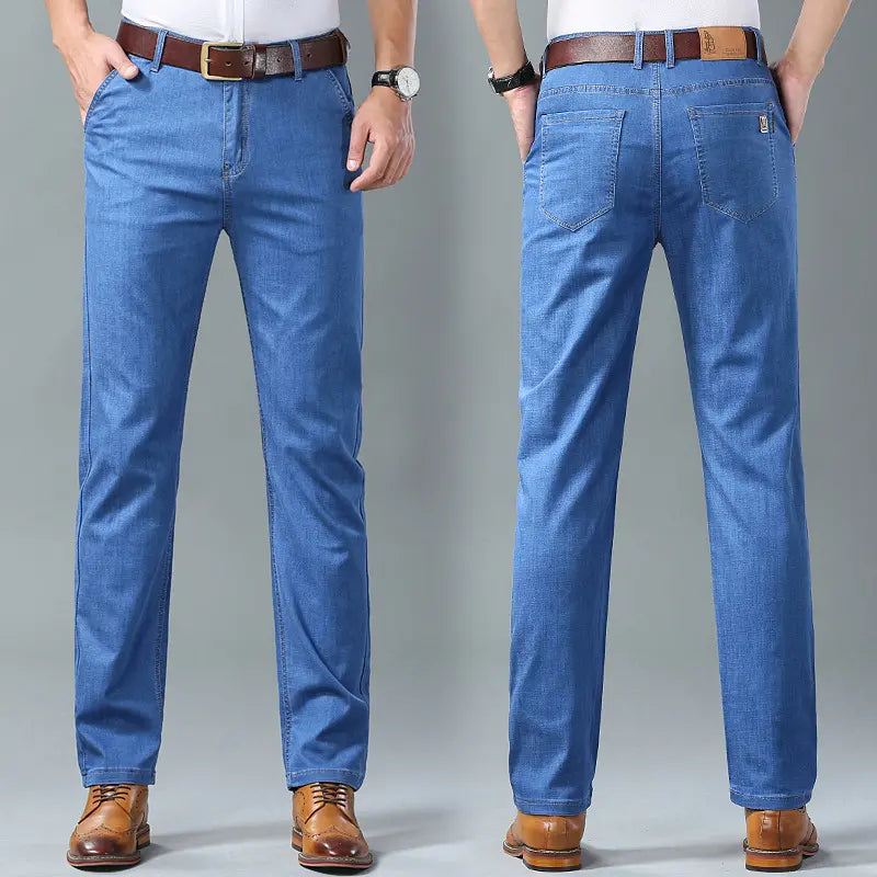 Vaqueros versátiles, informales y sencillos para hombre de talla grande