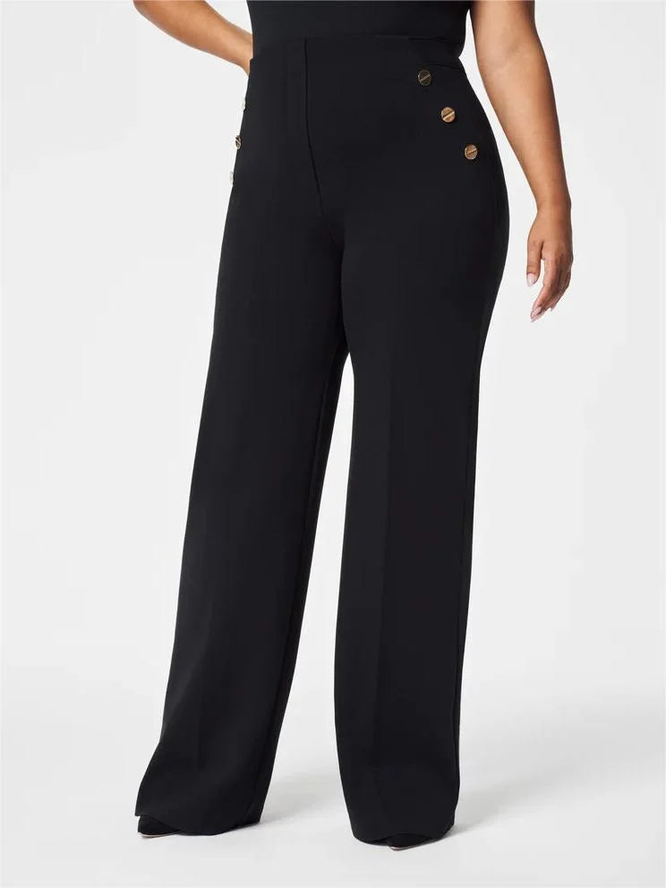 PANTALÓN DE PIERNA ANCHA CON BOTONES